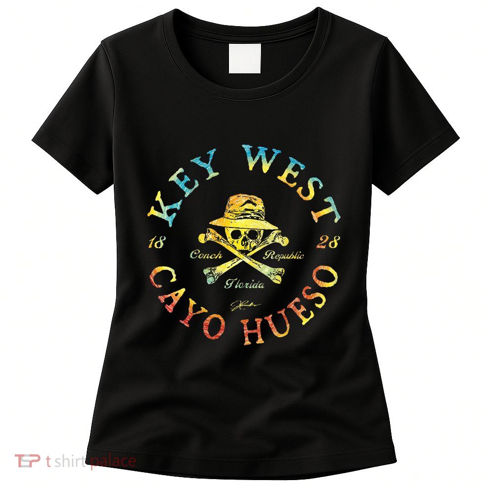 Key West (Cayo Hueso) Fl Jolly Roger Womens T-Shirt