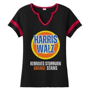 Kamala Walz Detergent Removes Stubborn Orange Stains 2024 Ladies Halftime Notch Neck Tee