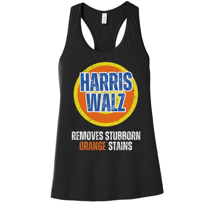 Kamala Walz Detergent Removes Stubborn Orange Stains 2024 Women's Racerback Tank