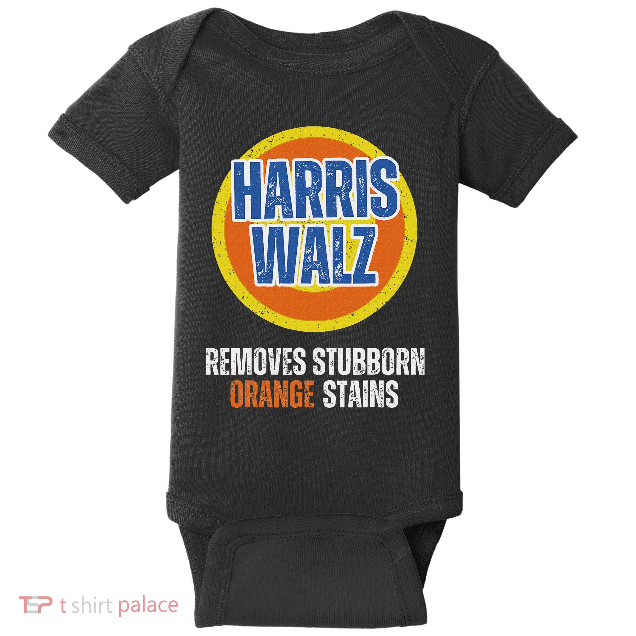 Kamala Walz Detergent Removes Stubborn Orange Stains 2024 Baby Bodysuit