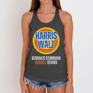 Kamala Walz Detergent Removes Stubborn Orange Stains 2024 Women's Knotted Racerback Tank