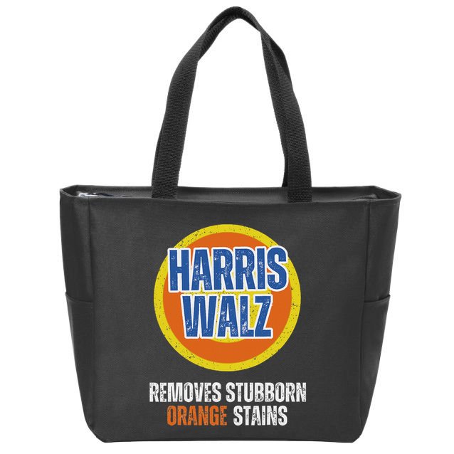 Kamala Walz Detergent Removes Stubborn Orange Stains 2024 Zip Tote Bag