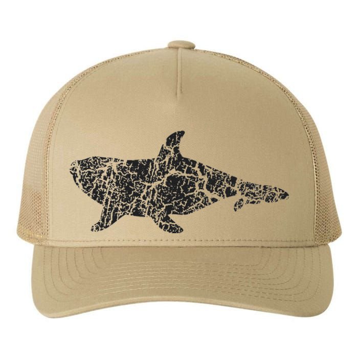 Killer Whale Distressed Print Vintage Killer Whale Yupoong Adult 5-Panel Trucker Hat