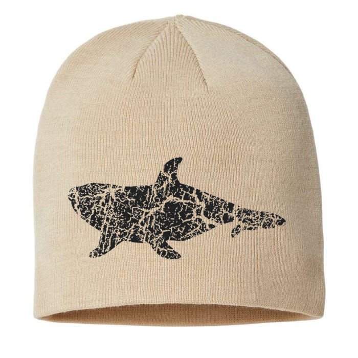 Killer Whale Distressed Print Vintage Killer Whale Sustainable Beanie