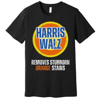 Kamala Walz Detergent Removes Stubborn Orange Stains 2024 Premium T-Shirt