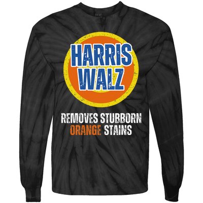 Kamala Walz Detergent Removes Stubborn Orange Stains 2024 Tie-Dye Long Sleeve Shirt