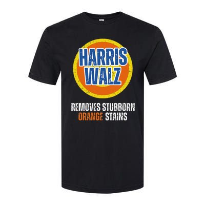 Kamala Walz Detergent Removes Stubborn Orange Stains 2024 Softstyle CVC T-Shirt