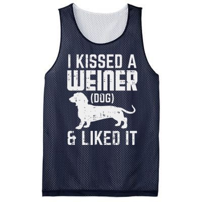 Kissed Weiner Dog I Liked It Funny Animal Pet Dachshund Gift Mesh Reversible Basketball Jersey Tank