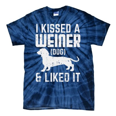 Kissed Weiner Dog I Liked It Funny Animal Pet Dachshund Gift Tie-Dye T-Shirt