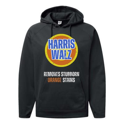 Kamala Walz Detergent Removes Stubborn Orange Stains 2024 Performance Fleece Hoodie