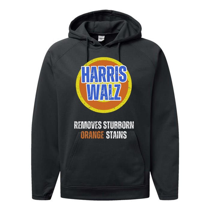 Kamala Walz Detergent Removes Stubborn Orange Stains 2024 Performance Fleece Hoodie