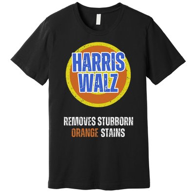 Kamala Walz Detergent Removes Stubborn Orange Stains 2024 Premium T-Shirt