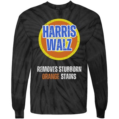 Kamala Walz Detergent Removes Stubborn Orange Stains 2024 Tie-Dye Long Sleeve Shirt