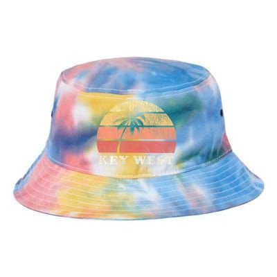 Key West Fl Vintage 70s Retro Tie Dye Newport Bucket Hat