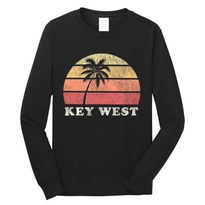 Key West Fl Vintage 70s Retro Long Sleeve Shirt