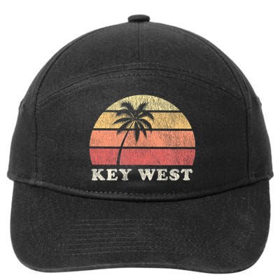 Key West Fl Vintage 70s Retro 7-Panel Snapback Hat