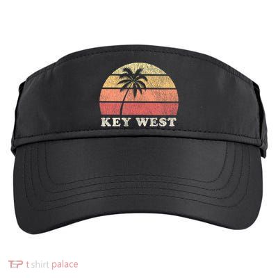 Key West Fl Vintage 70s Retro Adult Drive Performance Visor