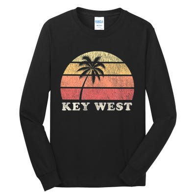 Key West Fl Vintage 70s Retro Tall Long Sleeve T-Shirt