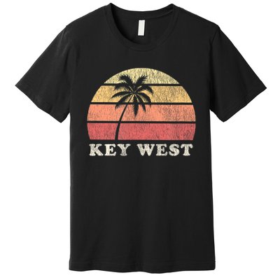 Key West Fl Vintage 70s Retro Premium T-Shirt