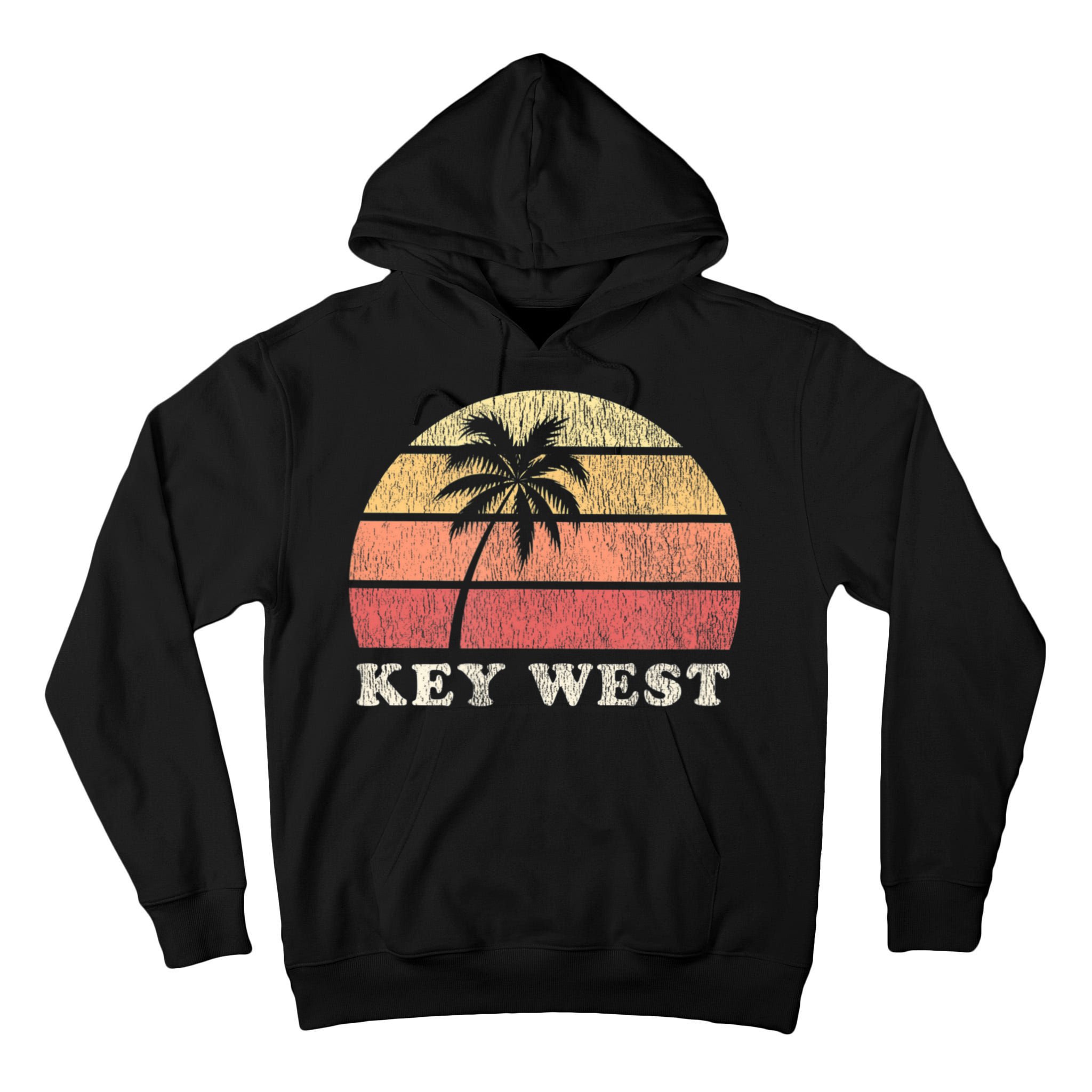 Key West Fl Vintage 70s Retro Tall Hoodie