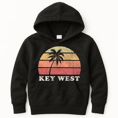 Key West Fl Vintage 70s Retro Kids Hoodie
