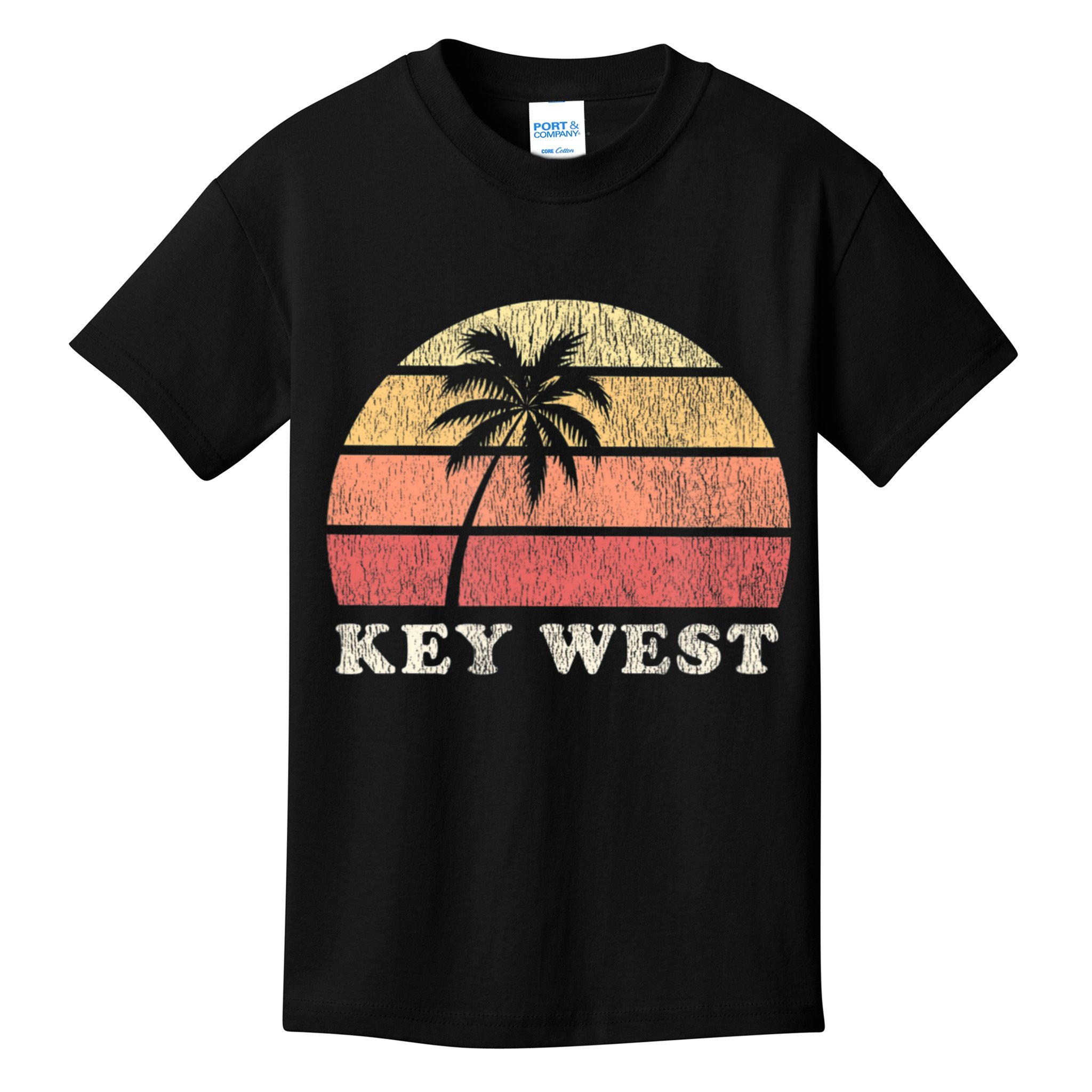 Key West Fl Vintage 70s Retro Kids T-Shirt