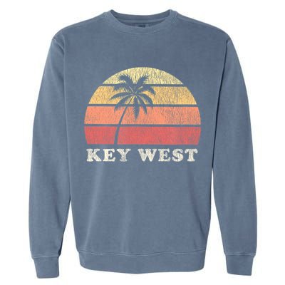 Key West Fl Vintage 70s Retro Garment-Dyed Sweatshirt
