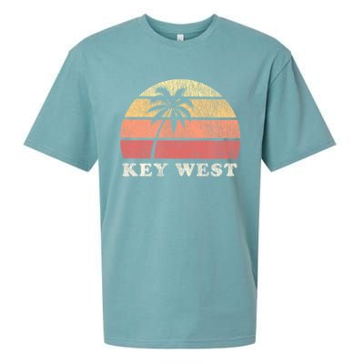 Key West Fl Vintage 70s Retro Sueded Cloud Jersey T-Shirt