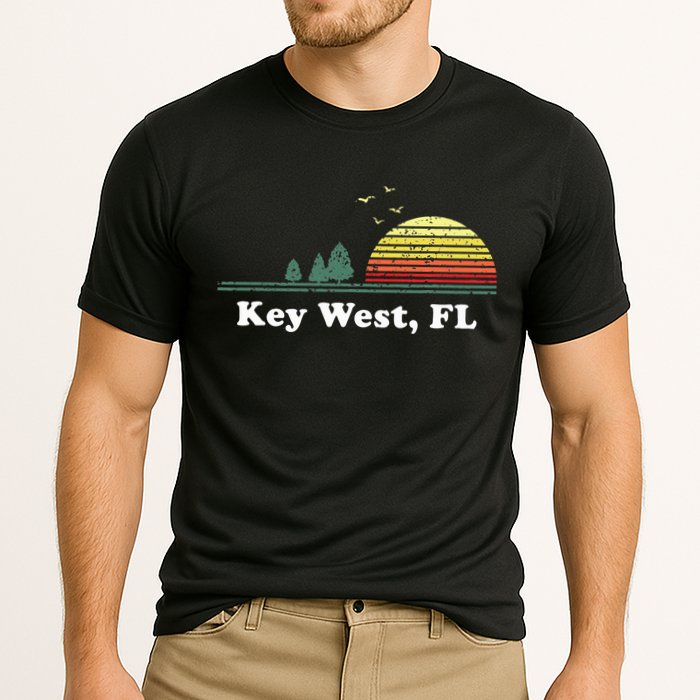 Key West Florida Home Souvenir Print Cooling Performance Crew T-Shirt