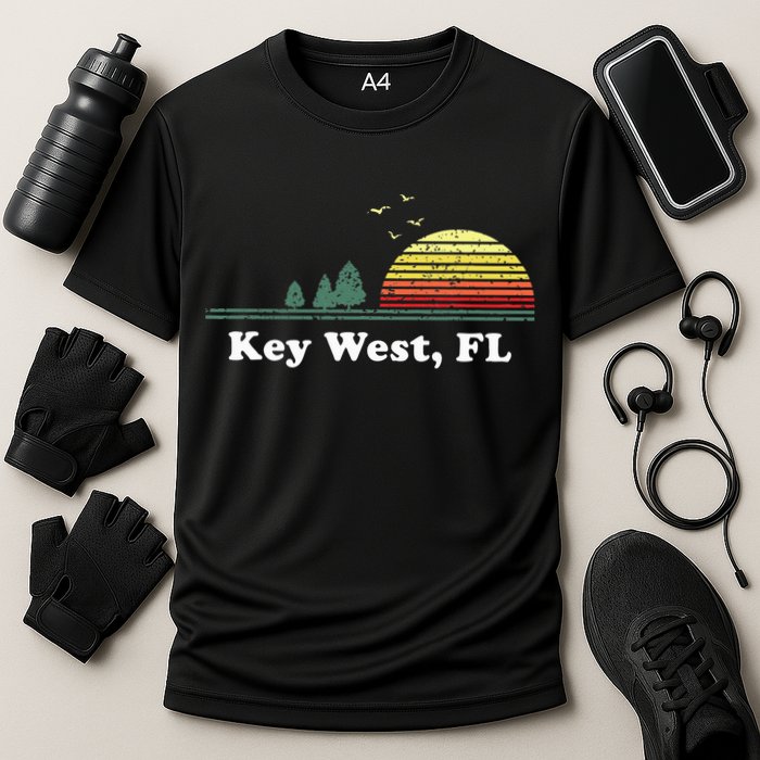 Key West Florida Home Souvenir Print Cooling Performance Crew T-Shirt