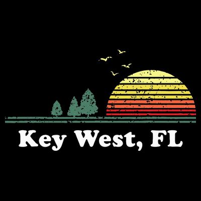 Key West Florida Home Souvenir Print T-Shirt