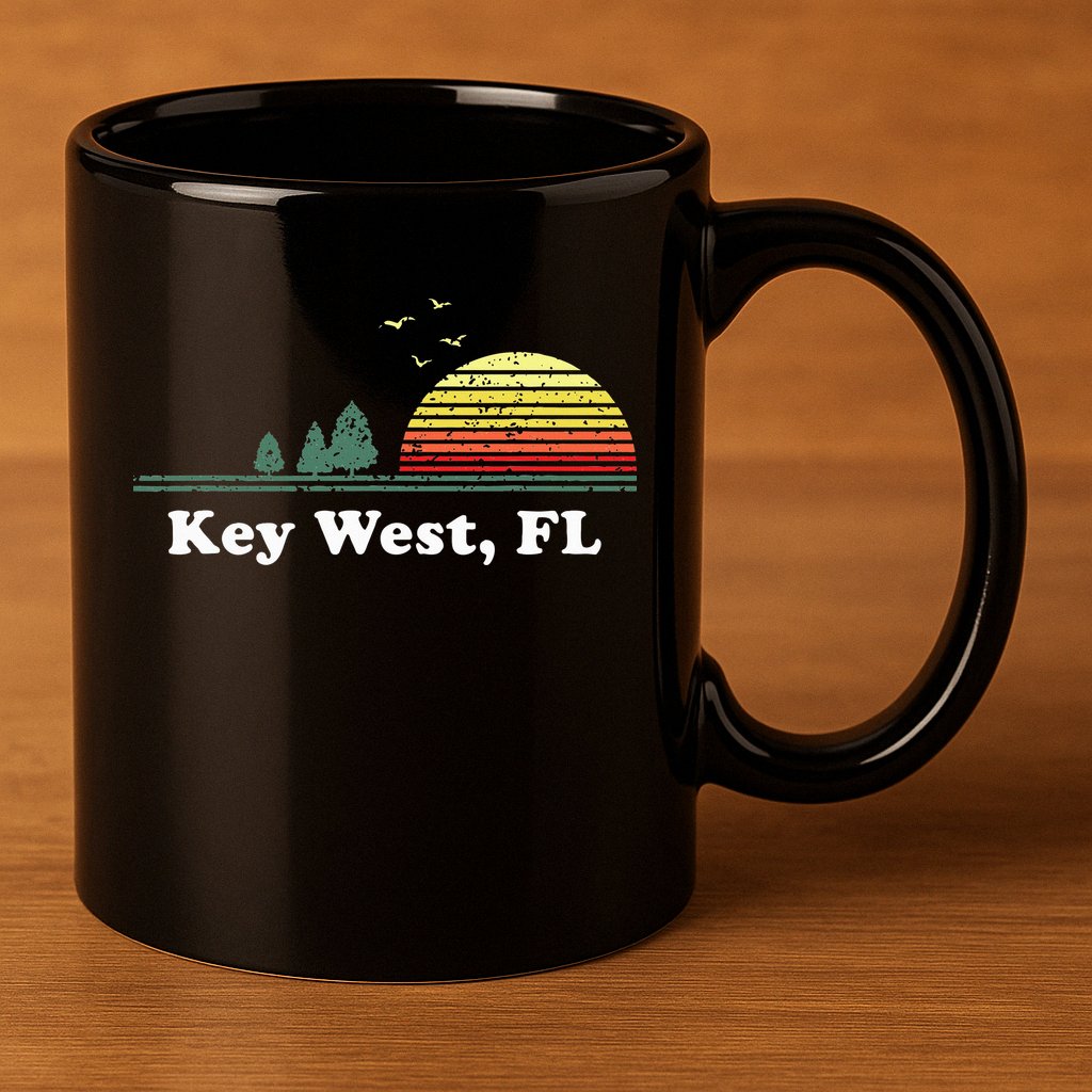 Key West Florida Home Souvenir Print 11oz C Handle Ceramic Mug