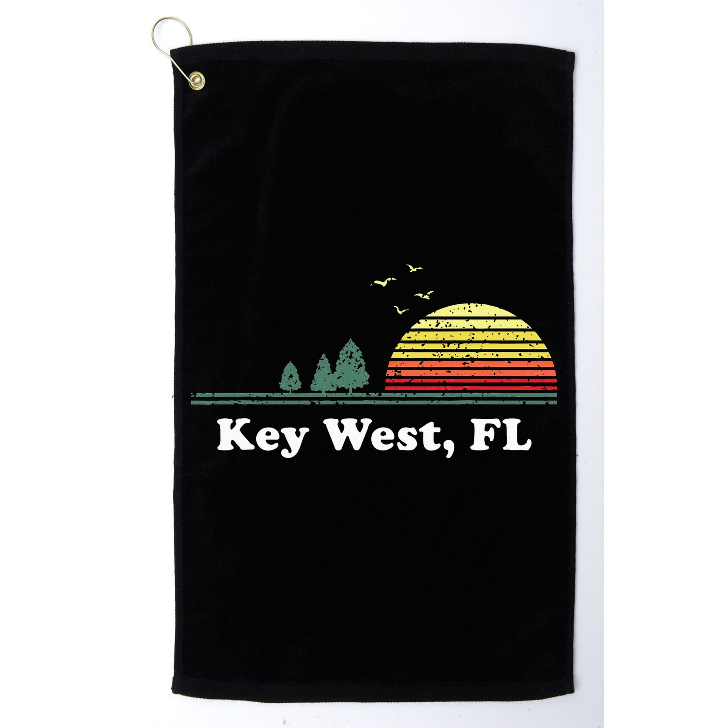 Key West Florida Home Souvenir Print Golf Towel