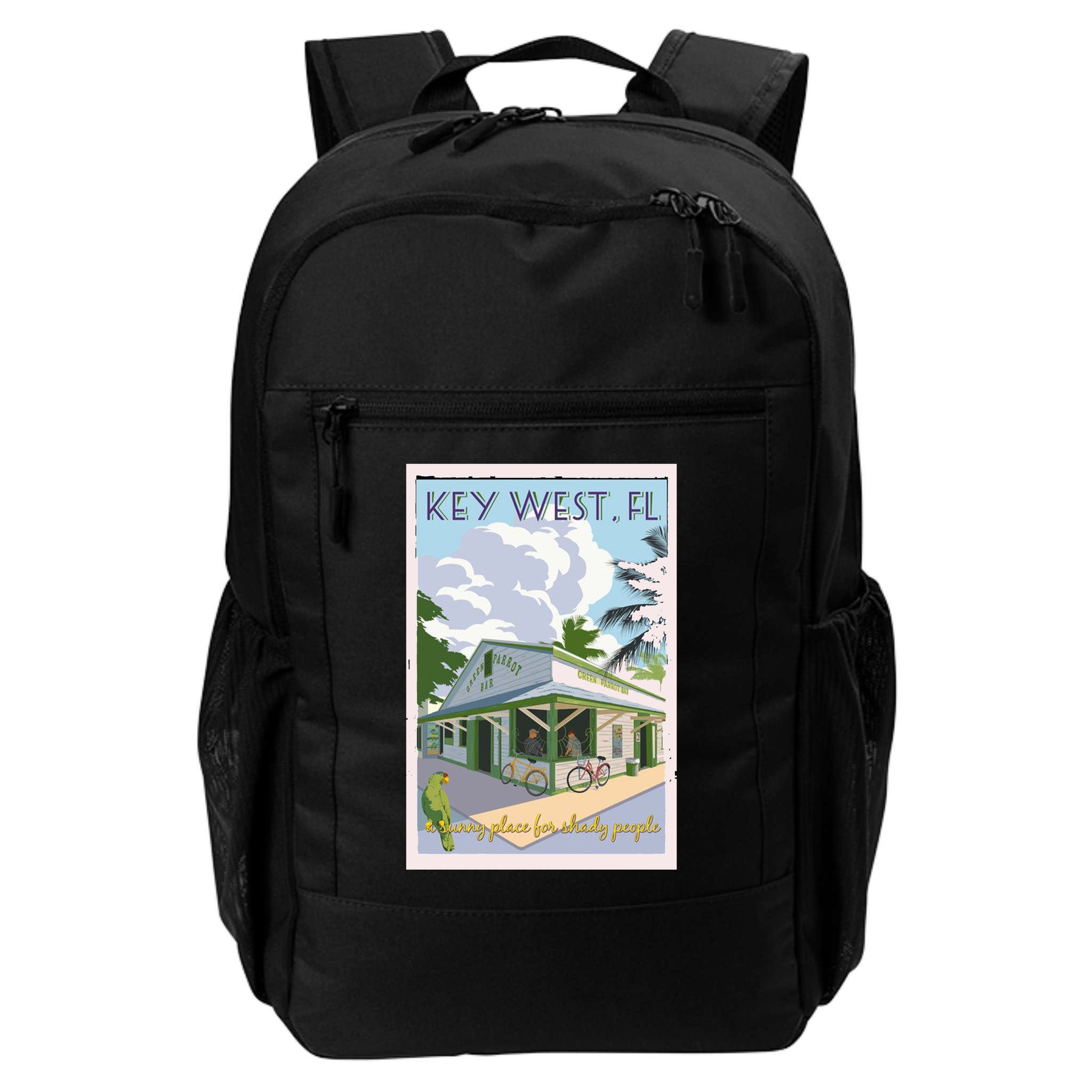 Key West Florida Vintage Travel Poster Backpack