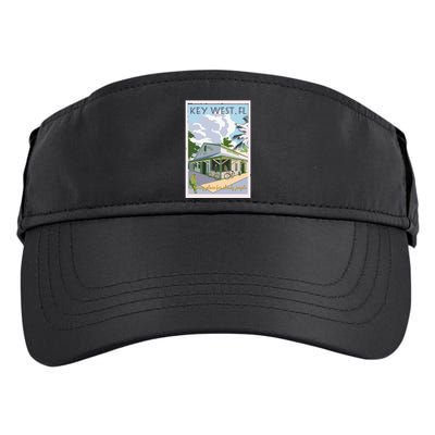 Key West Florida Vintage Travel Poster Adult Drive Performance Visor