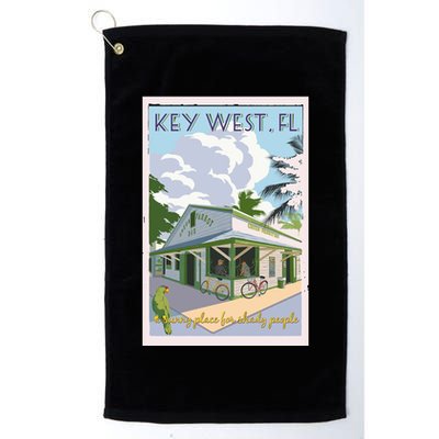 Key West Florida Vintage Travel Poster Golf Towel