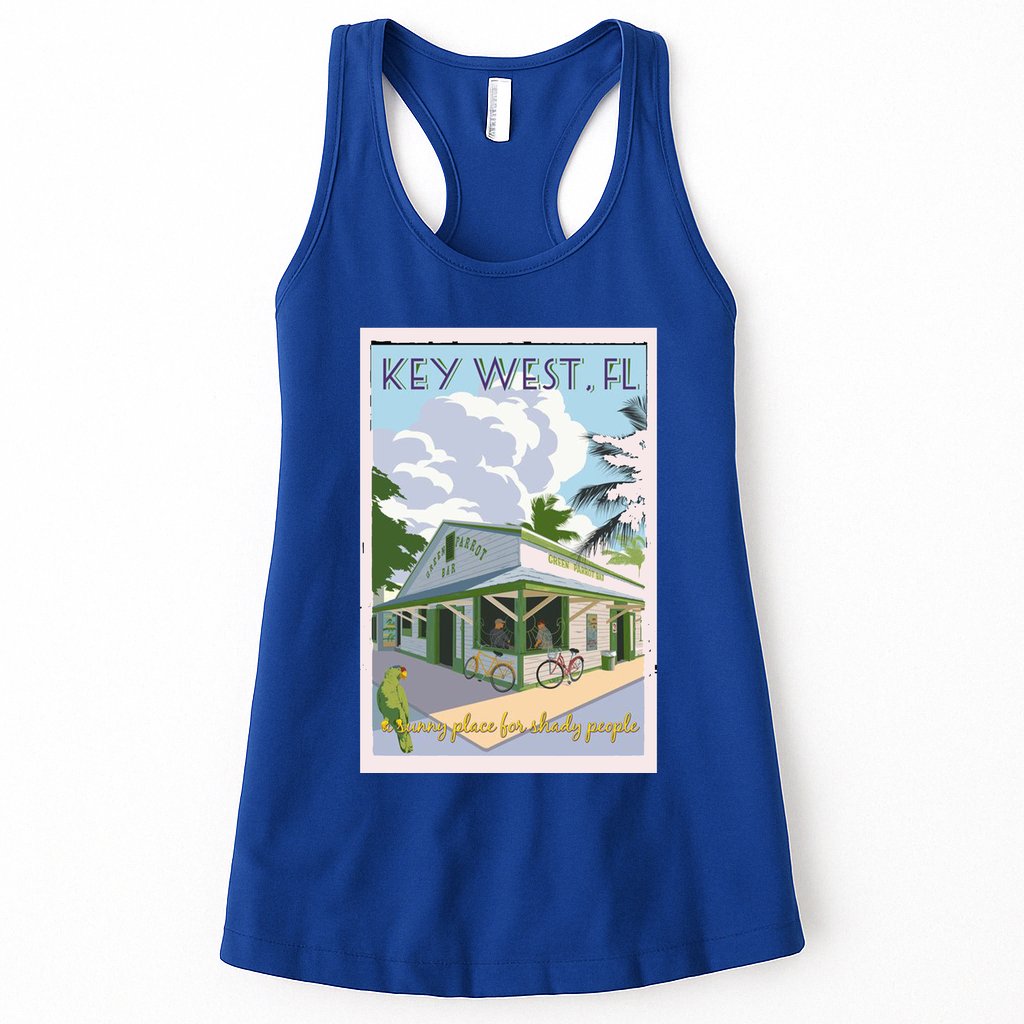 Key West Florida Vintage Travel Poster Womens Tank Top
