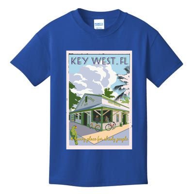 Key West Florida Vintage Travel Poster Kids T-Shirt