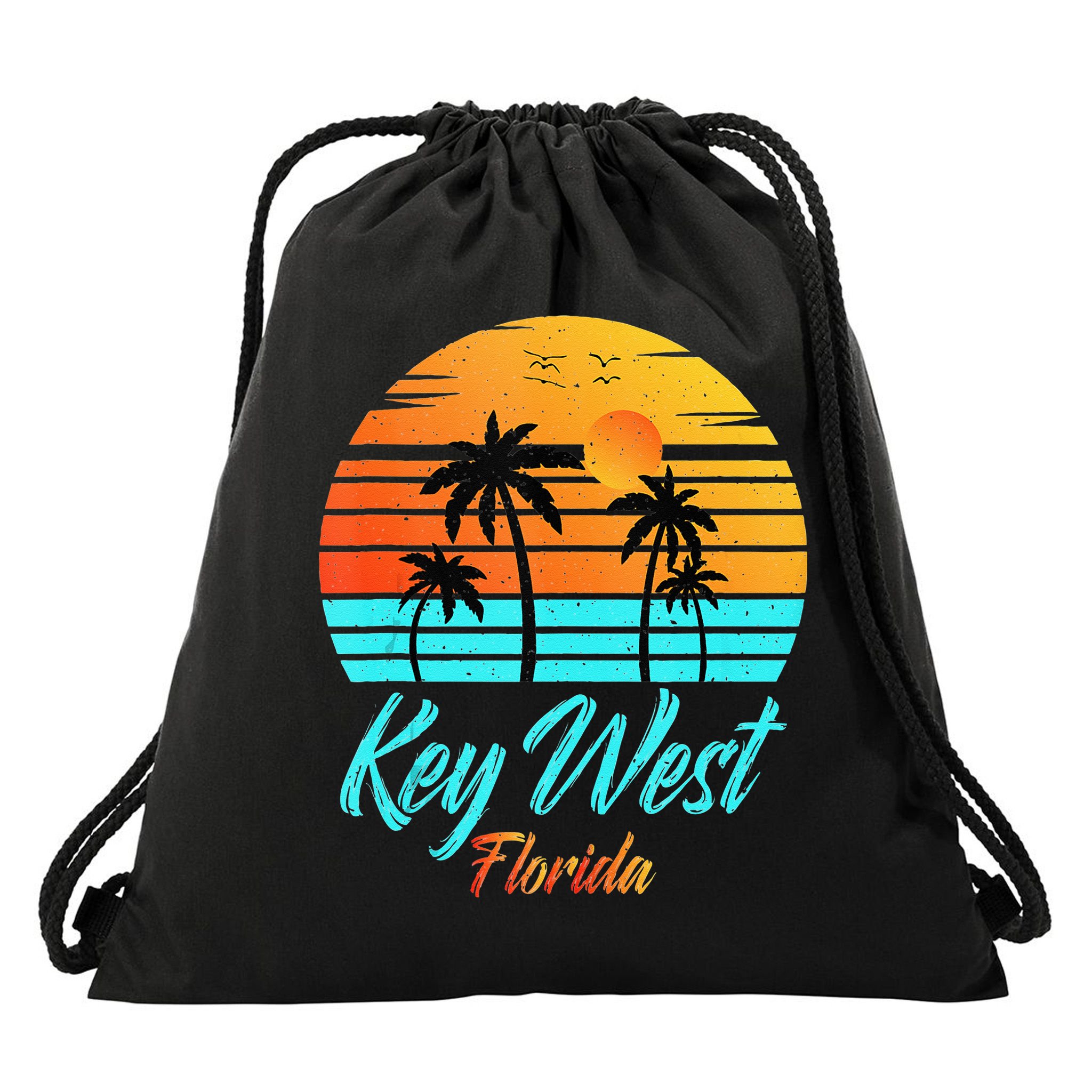 Key West Florida Travel Vacation Getaway Cruise Drawstring Bag