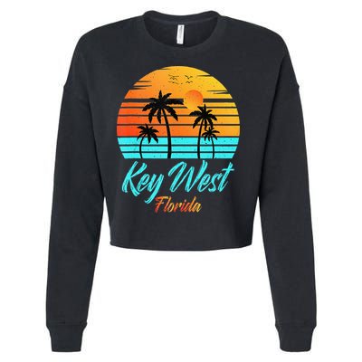 Key West Florida Travel Vacation Getaway Cruise Cropped Pullover Crew