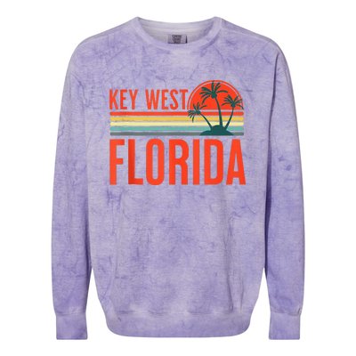 Key West Florida Beach Summer Vacation Tank Top Colorblast Crewneck Sweatshirt