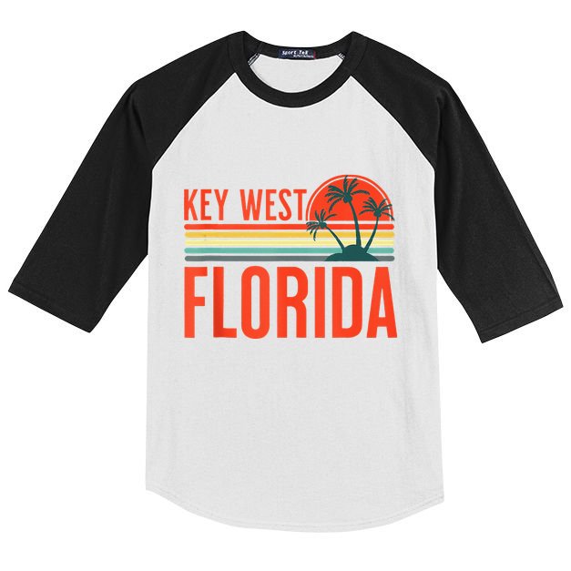 Key West Florida Beach Summer Vacation Tank Top Kids Colorblock Raglan Jersey