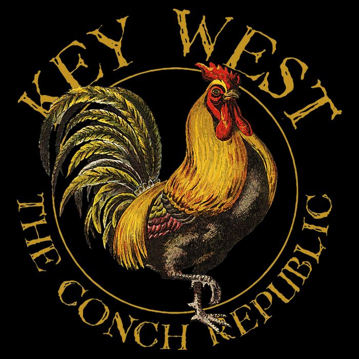 Key West Florida Vintage Rooster Design Souvenir Womens Tank Top