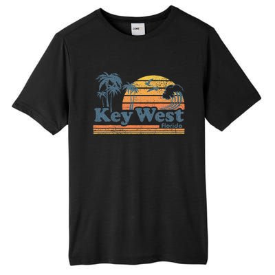 Key West Florida Beach Vintage Spring Break Vacation Retro Tall Fusion ChromaSoft Performance T-Shirt