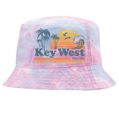 Key West Florida Beach Vintage Spring Break Vacation Retro Tie-Dyed Bucket Hat