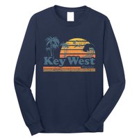 Key West Florida Beach Vintage Spring Break Vacation Retro Long Sleeve Shirt