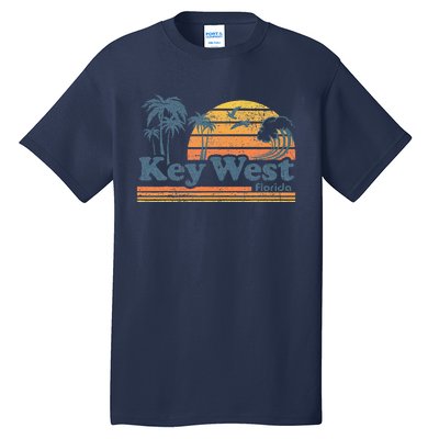 Key West Florida Beach Vintage Spring Break Vacation Retro Tall T-Shirt