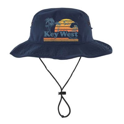 Key West Florida Beach Vintage Spring Break Vacation Retro Legacy Cool Fit Booney Bucket Hat