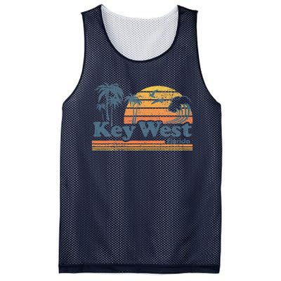 Key West Florida Beach Vintage Spring Break Vacation Retro Mesh Reversible Basketball Jersey Tank