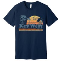 Key West Florida Beach Vintage Spring Break Vacation Retro Premium T-Shirt